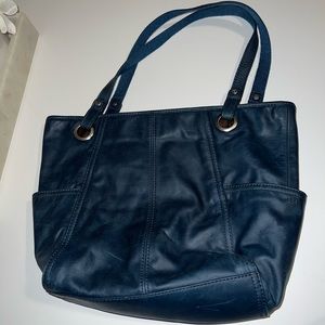 Fossil leather handbag